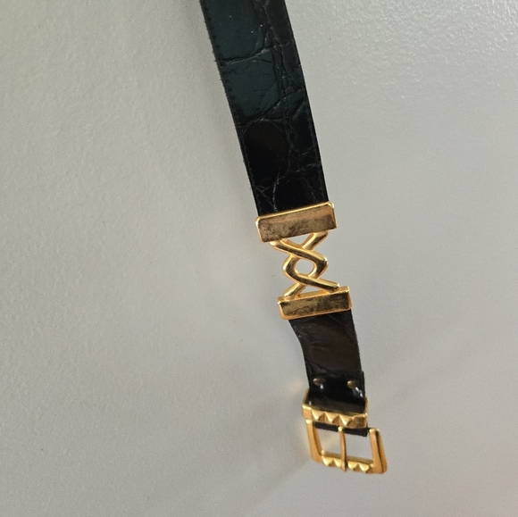 Vintage Elite Fresno California Black Gold Belt Large - Picture 6 of 10